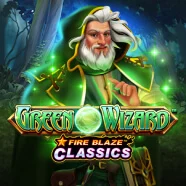 fire blaze: green wizard